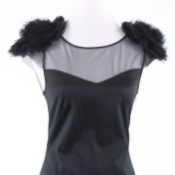 Georgina Chapman black bodycon dress 6 - Picture 2 of 8